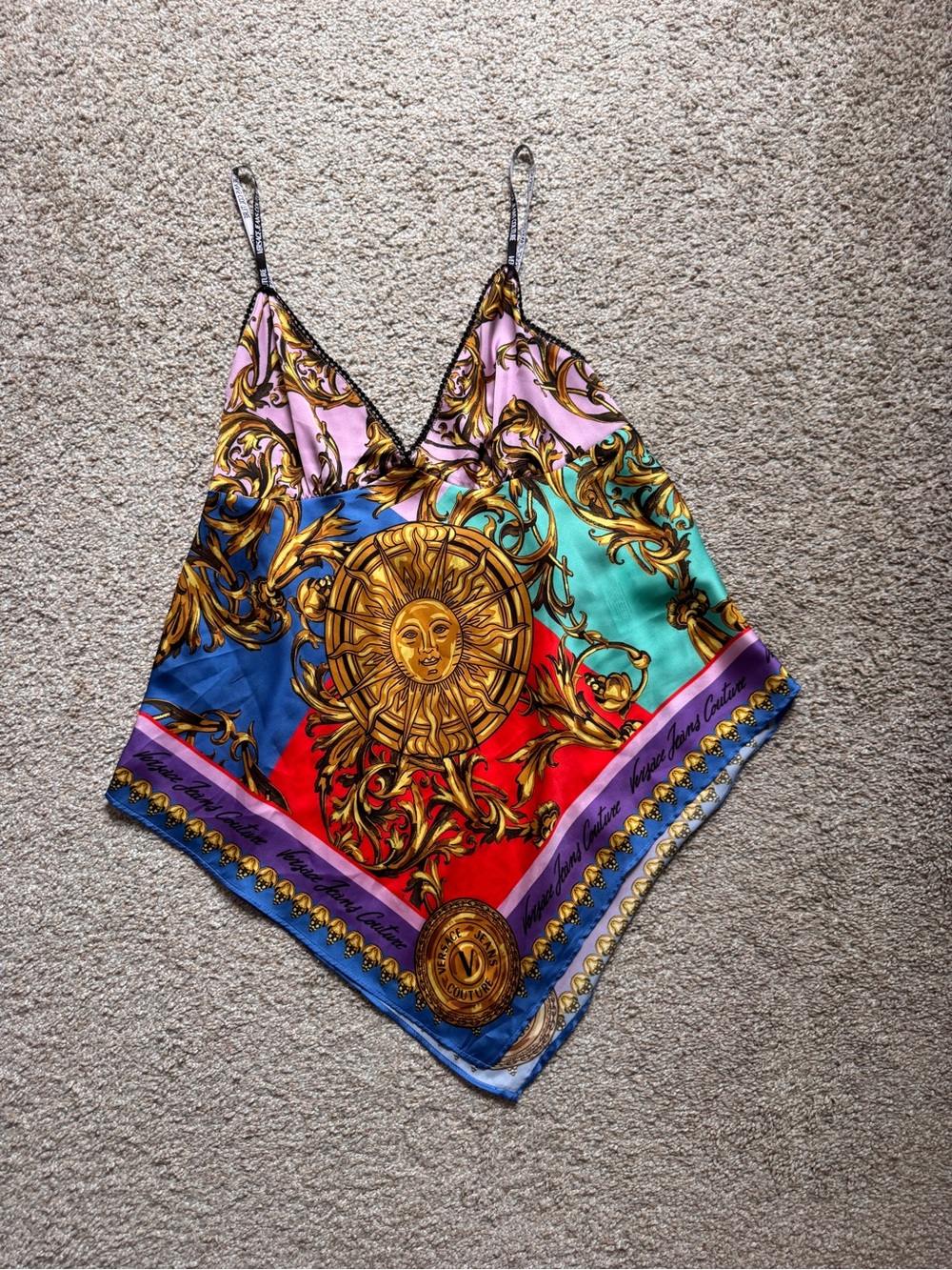 VERSACE JEANS COUTURE Multicolor Garland Sun Tank IT 42